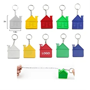 House Keychain w/ Tape Measure - Real Estate Gift