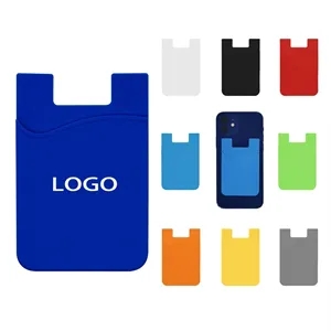 Silicone Phone Wallet Credit Card Holder Strong Sticker