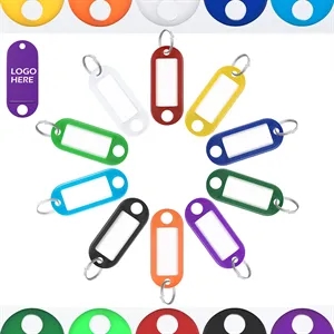 Tough Plastic Key Tags With Split Ring Label Window