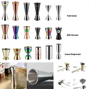 Jigger Cocktail Measuring Shot Cup With Measurements