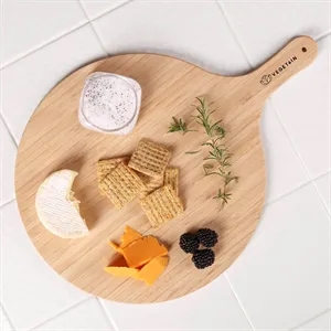 Bamboo Pizza Peel Charcuterie Board