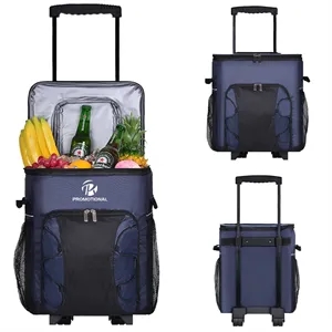 Custom Logo Portable Rolling Cooler with Wheels