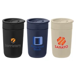 12 oz. Ceramic Tumbler w/Plastic Exterior & Lid  - ColorJet