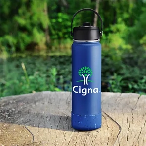 27 oz. Stainless Steel Water Bottle / Silicone Bottom Sleeve