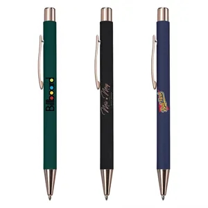 Custom Logo Kelvin-VII Soft Touch Retractable Pen