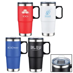 Custom Logo Polar 24 oz. Double Walled Travel Mug w/ Handle