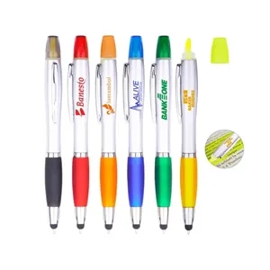3 in 1 Stylus Ballpoint Pen Highlighter
