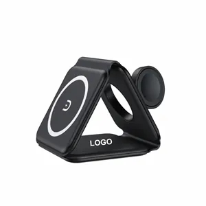 Custom Logo 3 In 1 Foldable Wireless Charger