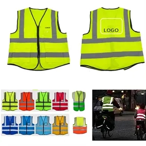 High Visibility Reflective Safety Vest with Pockets