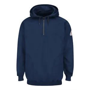 Bulwark Pullover Hooded Fleece Sweatshirt Quarter-Zip