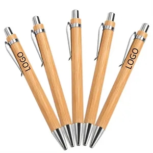 Eco-Friendly Bamboo Click Ballpoint Pen