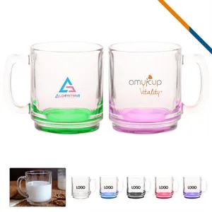 Cata Glass Coffee Mugs - 9 OZ.