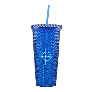 Crenshaw Textured Tumbler w/ Straw - 21oz
