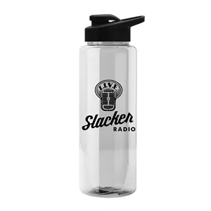 Guzzler 32 Oz. Transparent Bottle W/ Snap Lid