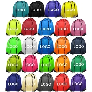 17"*14" Classic Polyester Drawstring Backpacks