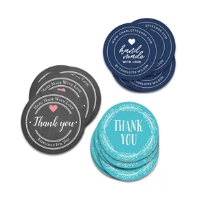 2" Round / Circle Vinyl Full Color Stickers