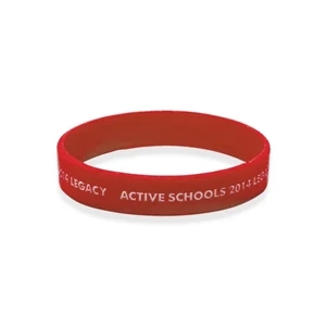 Custom Silkscreen Printed Silicone Wristbands-H