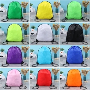 210D Polyester Drawstring Backpack Bag