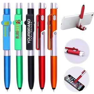 LED Phone Holder Touch Screen Capacitive Ballpoint Pens