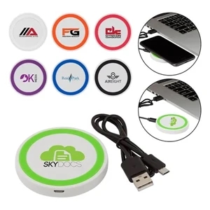 Custom Logo 5W Speed Wireless Charger with Customized Print