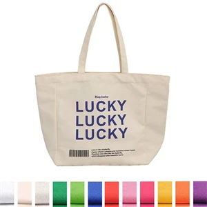 Casual Canvas Tote Bag w/ Inner Pocket