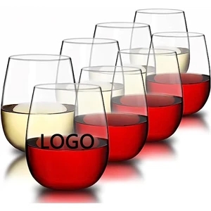 Plastic Stemless Wine Glasses