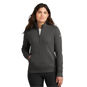 Nike Women's Club Fleece Sleeve Swoosh 1/2-Zip