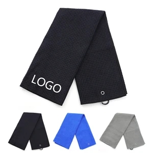 Customized Waffle Weave Golf Towel