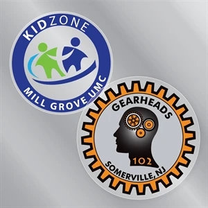 3" x 3" Circle Static Cling