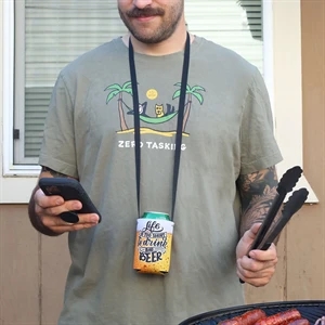 Full Color Hands Free Can Cooler