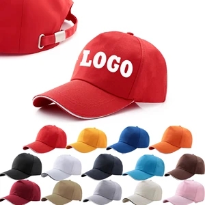 Adjustable 100% Cotton Twill Baseball Golf Cap