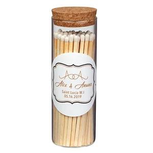 Alight, Glass Match Stick Jar - w/ Full Color Label - 48 ct.