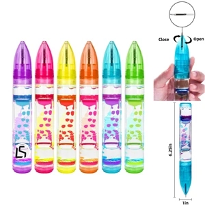 Custom Logo Colorful Liquid Timer Pens