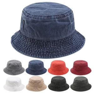 Washed Cotton Bucket Hats