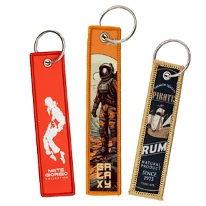 Custom Sublimated Flight Keytag Keychain