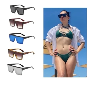 Custom Logo Square Oversized Sunglasses
