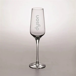 Lasered Acopa Silhouette 9 oz. Flute Glass