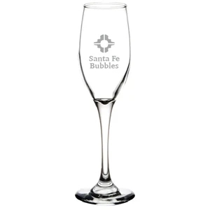 Lasered Libbey 3096 5.75 oz. Flute Glass