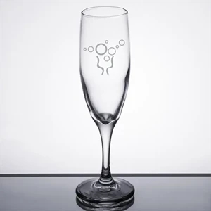 Lasered Libbey Embassy 4.5 oz. Flute Glass