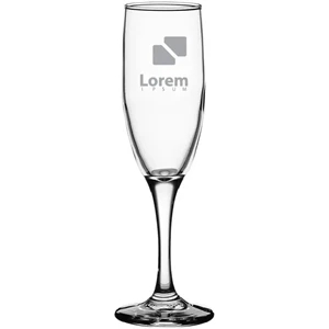 Lasered Libbey 3795 Embassy 6 oz. Flute Glass