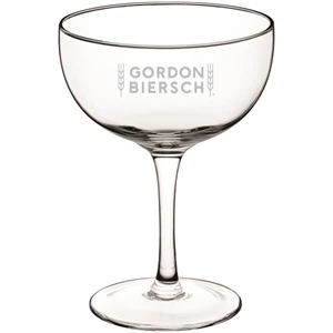Lasered Acopa Deco 8 oz. Coupe Cocktail Glass