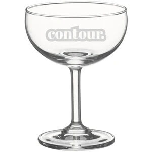 Lasered Acopa 7 oz. Coupe Cocktail Glass
