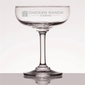 Lasered Acopa 4 oz. Coupe Cocktail Glass