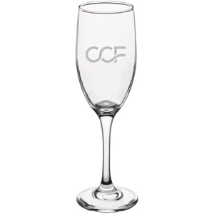 Lasered Acopa 4.5 oz. Flute Glass
