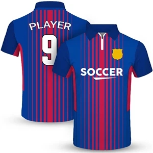 Custom Logo MEN'S CUSTOM PERFORMANCE DYE SUBLIMATED 1/4 ZIP POLO SHIRT