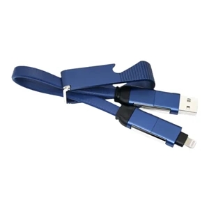 4-in-1 Bottle Opener Keychain Charging Cable