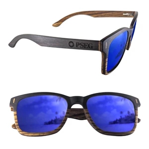 Dual Tone Wood Sunglasses with Polarized or Mirror Lens