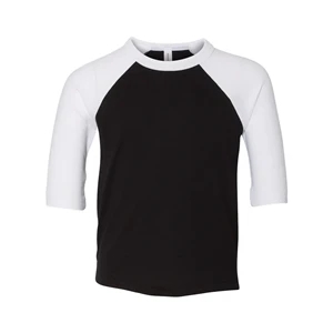 BELLA + CANVAS Toddler Three-Quarter Sleeve Baseball Tee