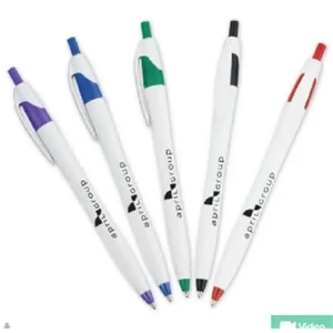 Custom Logo White Barrel European Design Ballpoint Pen
