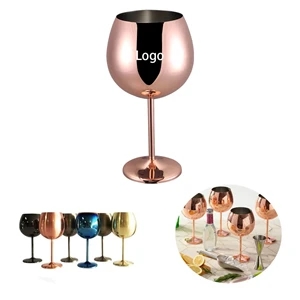 18 Oz Stainless Steel Champagne Wine Glass